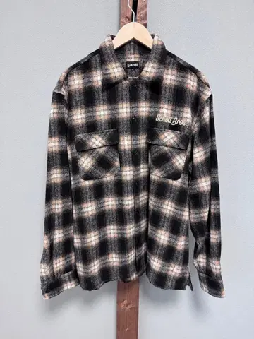 [ 미사용 컨디션 최상 ] Schott 긴팔 플란넬 셔츠 XL