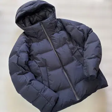 UNIQLO 숏 기장 다운 남성용 S 네이비
