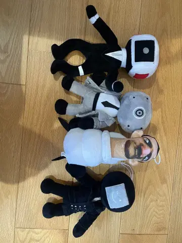 스키비티 토일렛 봉제 인형 4체 세트