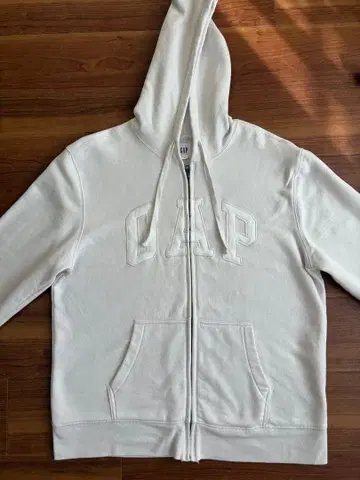 GAP 화이트 집업 후드티
