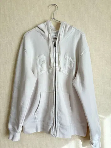 GAP 화이트 집업 후드티