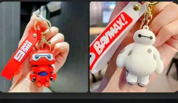 [ 한정판 2세트 ] 선착순!! 베이맥스 키링 세트 빨간색과 화이트