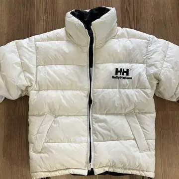 Helly Hansen 화이트 다운 자켓 리버서블