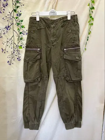 AVIREX 아비렉스 카고 조거 팬츠 남성용 S