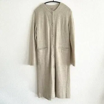 evam eva 울 롱 코트 아이보리