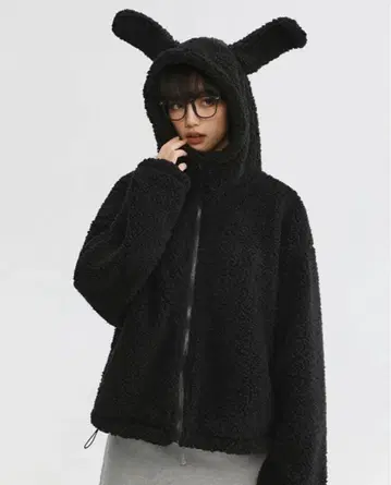 토끼 귀 달린 보아 자켓 L size