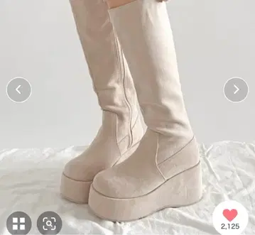 통굽 플랫폼 롱 부츠 2644 베이지