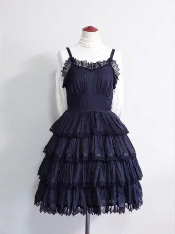 ALICE and the PIRATES 블랙 티어드 드레스