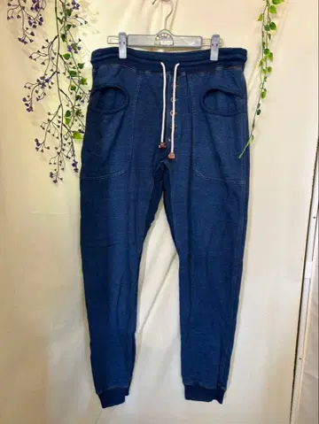 rulez peeps 룰즈피프스 데님풍 맨투맨 조거 팬츠