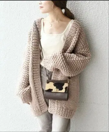 SHIPS 핸드 니트 가디건