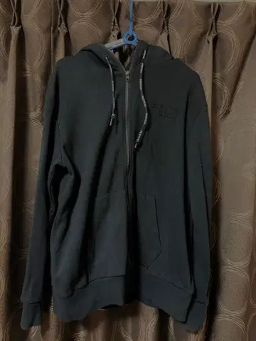 맨위즈 블랙 후드티 풀 지퍼 남녀 공용 M 사이즈