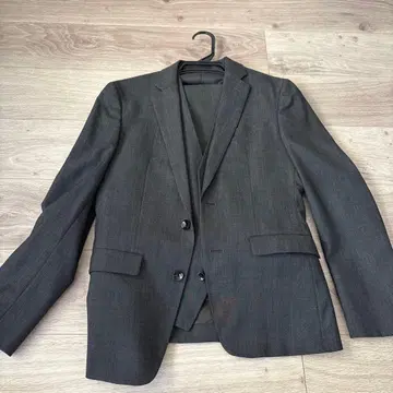 그레이 비즈니스 정장 자켓&베스트 세트