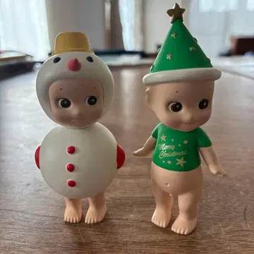 큐피 크리스마스 피규어 세트 2개