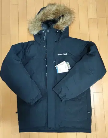 새상품 montbell 로간 다운 파카 블랙 다운 자켓 L