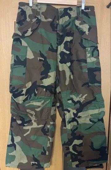 M-65 팬츠 89년제 우드랜드 카모 미디엄 숏 미군 실물