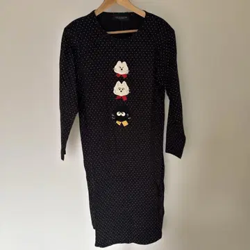 POTECHINO 도트 무늬 원피스 고양이 빈티지 레어