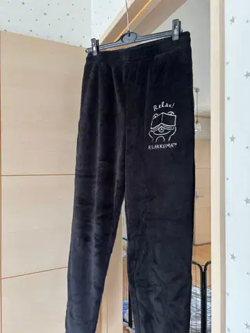 리락쿠마 보아 팬츠 블랙