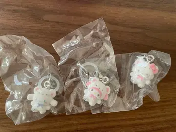 산리오 캐릭터즈 메지루시 액세서리 포근포근 스노우 3개