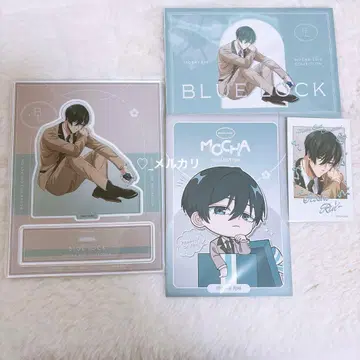 블루 록 MOCHA SUIT 이토시 린 아크릴 스탠드 엽서 금박 카드