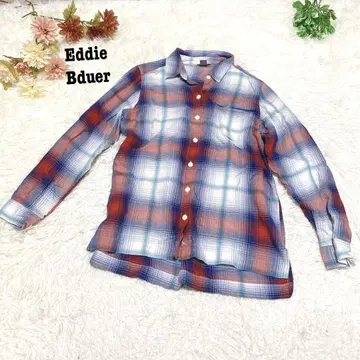 s.1507 [ 에디 바우어 ] 긴팔 셔츠 체크 무늬 캐주얼 PS 사이즈