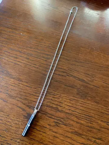 Brass & Silver 블랙 펜던트 목걸이