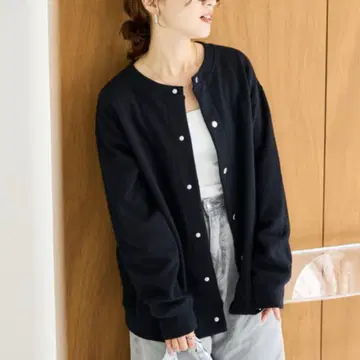 미사용 헤비 웨이트 맨투맨 스냅 가디건 프릭스스토어