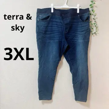 terra & sky [ 3XL ] 블루 스키니 팬츠 빅 사이즈