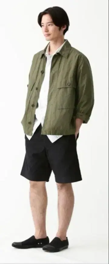 MARGARET HOWELL 롱 슬리브 코튼 린넨 긴팔 셔츠