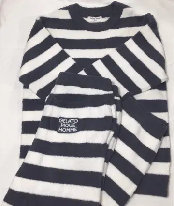 새상품 GELATO PIQUE HOMME 보더 룸웨어 M과 L 세트