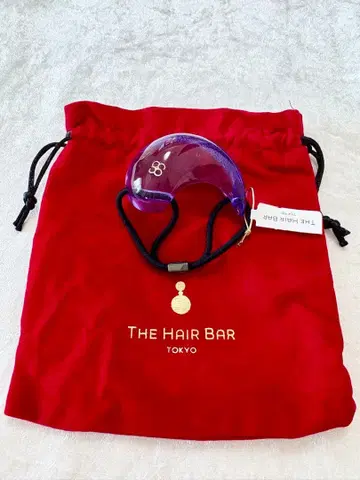 새상품 THE HAIR BAR TOKYO 티어드롭 머리끈 퍼플