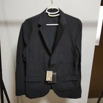 무인양품 블랙 스트라이프 블레이저 미사용 택 포함 M 사이즈