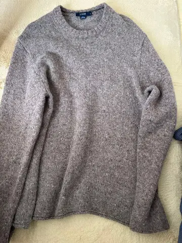 J.CREW 라무스울 100% 크루넥 스웨터 L 브라운 계열