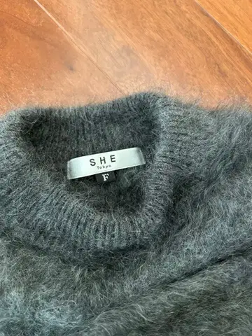 SHE 도쿄 알마 퍼 캐시미어 그레이 F