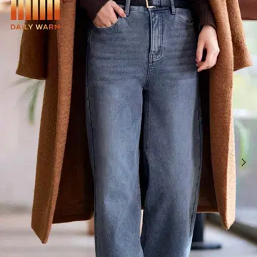 coca 코카 속기모 데님 와이드 팬츠 BLUE 속기모 데님 L 블루