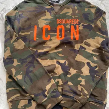 DSQUARED2 카모 패턴 맨투맨 ICON