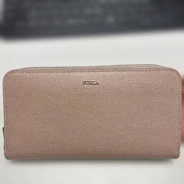 FURLA 핑크 가죽 장지갑