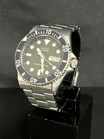 SEIKO 세이코 다이버 워치 블랙 베젤 손목시계 08177