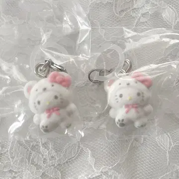 산리오 메지루시 액세서리 참 후와후와 스노우 헬로키티