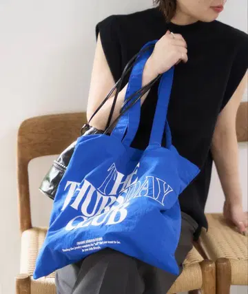 LE TALON 메시지 토트 3 L 블루