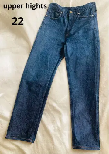 새상품급 upper hights 하이라이즈 테이퍼드 데님 팬츠 22