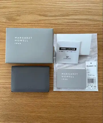 MARGARET HOWELL idea 명함지갑 그레이 소가죽 일본제