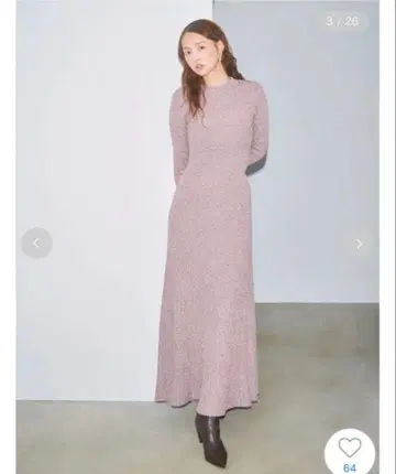 snidel 백 오픈 니트 원피스