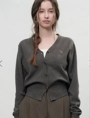 GENERAL IDEA 로고 스탠다드 긴팔 가디건