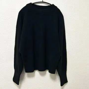 쿠미쿄쿠 FOX 믹스 니트 블랙 사이즈 5