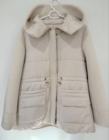 안리크 오브루 이소재 절개 블루종 (라이트 베이지)