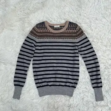 FRAMeWORK 프레임워크 울 보더 니트 상의