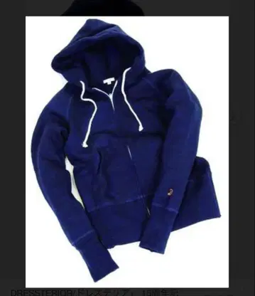 DRESSTERIOR 15주년 기념 네이비 지퍼 후드티