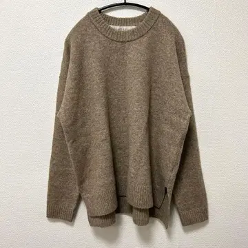 MidiUmi 크루넥 풀오버 니트 스웨터 브라운