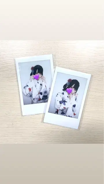 ION! 카쿠야 쿠라라 란 폴라로이드 2장 세트 / 유카타