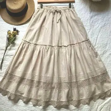 사만사 모스모스 sm2 스캘럽 레이스 핀턱*티어드*페치에도